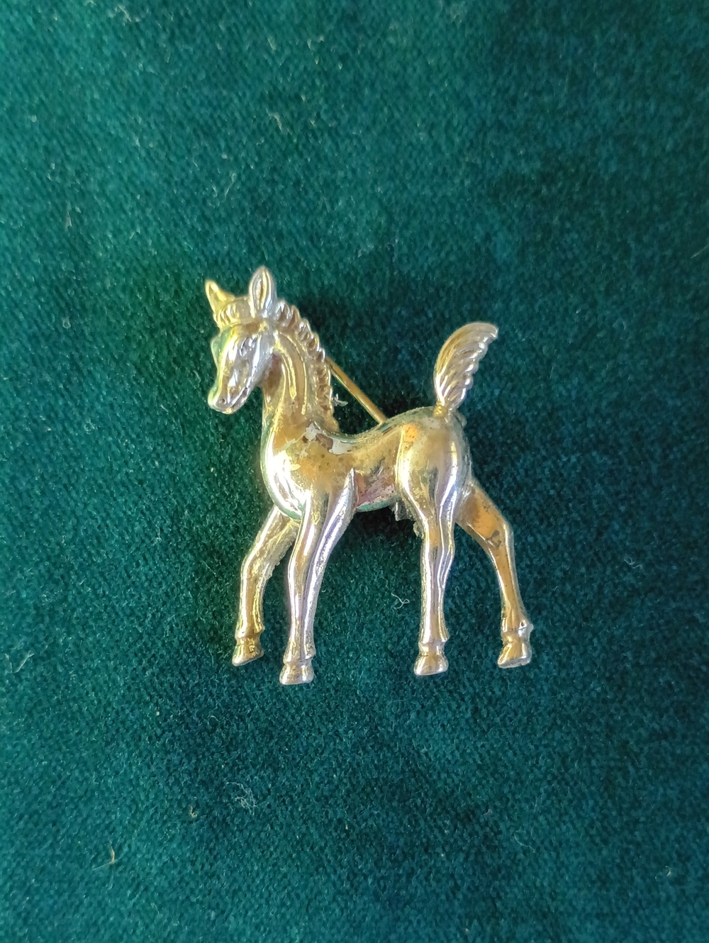 Sterling Silver Foal Brooch